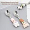18/8 stainless steel children's spoon set with storage box, silicone animal shaped handle, BPA free children's travel silverware suitable for children aged 3-6 as Christmas gifts